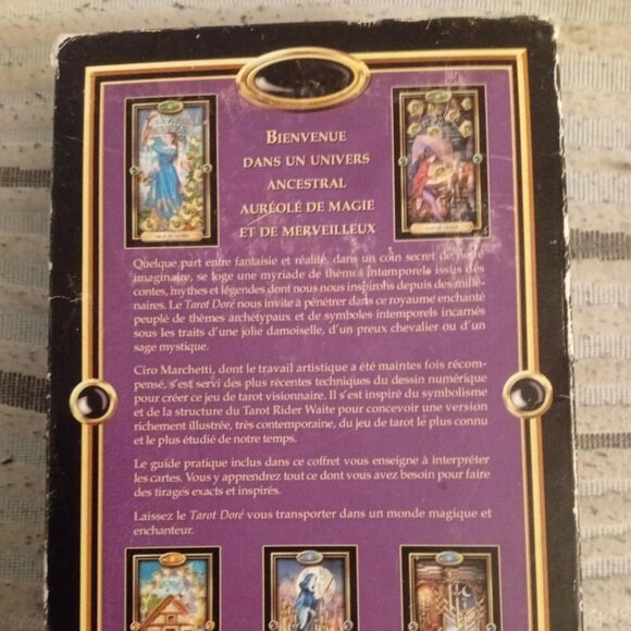 Coffret Complet Le Tarot Doré de Ciro Marchetti (Français) - Excellent État - Picture 6 of 9